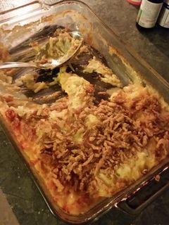 A picture of BUFFALO CHICKEN CASSEROLE.