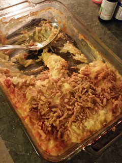 A picture of BUFFALO CHICKEN CASSEROLE.