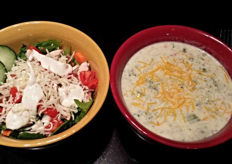 Cream of broccoli soup with cheese Cream of broccoli soup with cheese