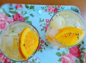 Foto resep Es Buah Jeruk Markisa