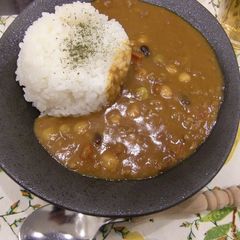 A picture of Delicious Tomato Curry with Ground Meat and Beans.
