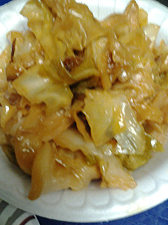 A picture of Fried cabbage.