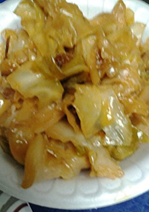 A picture of Fried cabbage.