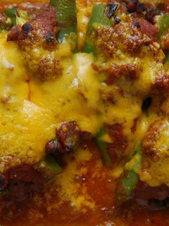 A picture of Baked Chiles Relleno w/Tortilla Enchilada Sauce.