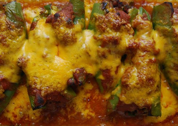 Recipe of Homemade Baked Chiles Relleno w/Tortilla Enchilada Sauce