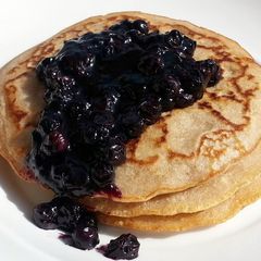 A picture of Pancake Top Blueberry Compote.