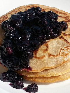 A picture of Pancake Top Blueberry Compote.