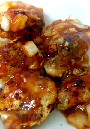 A picture of My Chilli & Garlic Chicken Thighs 🥰.