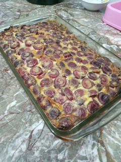 Una foto de Clafoutis de cerezas 🍒