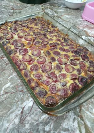 Una foto de Clafoutis de cerezas 🍒