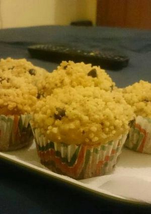 Foto resep Banana Muffin with Crumbles