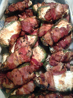 A picture of jalapeño poppers stove top.