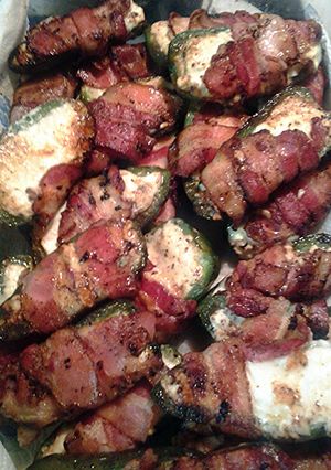 A picture of jalapeño poppers stove top.