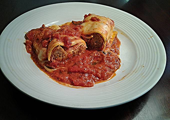 Sausage Pasta Rollatini