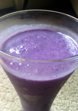 A picture of The Perfect Purple Smoothie.