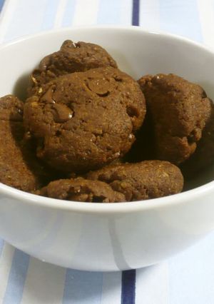 A picture of Okara Cookie with Cocoa Powder.
