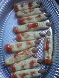👻Galletas dedos de bruja naranja y vainilla💀