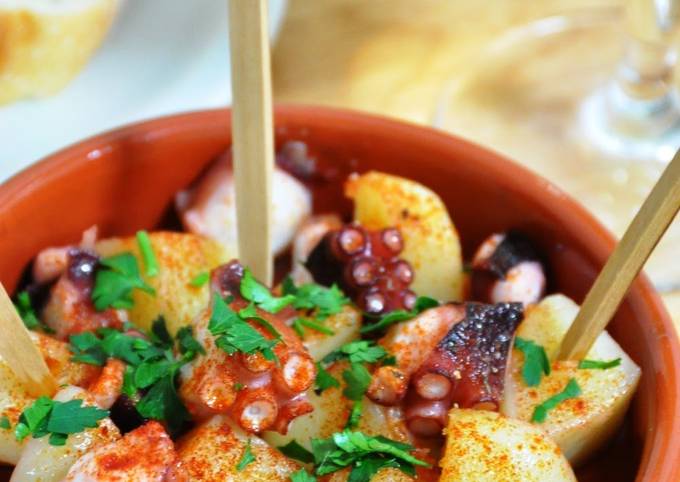 How to Prepare Super Quick Homemade Spanish Style Octopus and Potato Appetizer