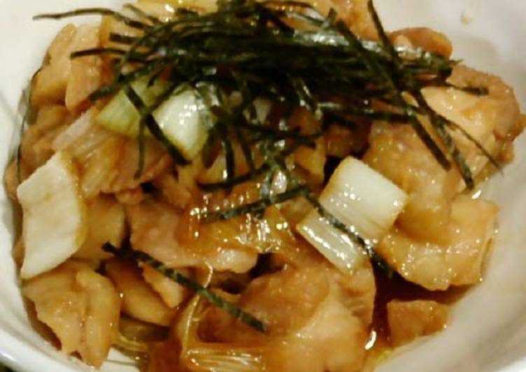 Recipe of Super Quick Homemade Yakitori-Style Teriyaki Chicken Thigh
