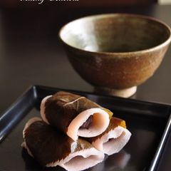 A picture of Authentic Kanto-Style Sakura Mochi - Just Mix and Cook.