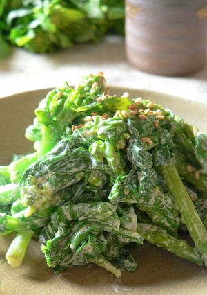 A picture of Broccolini Tossed in Wasabi-Mayo.