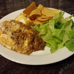 A picture of Beefy Tortilla Casserole.