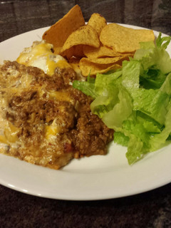 A picture of Beefy Tortilla Casserole.
