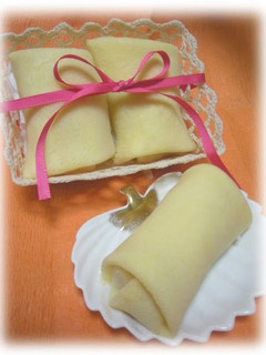 A picture of Chocolate Mousse Crepes For Valentine's Day.