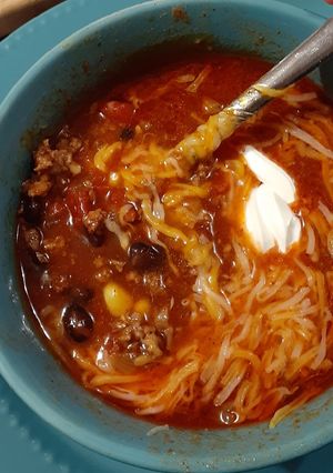 A picture of Taco Soup.