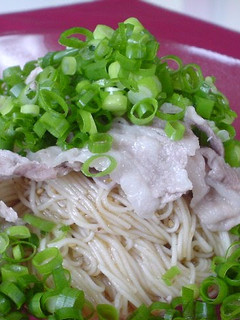 A picture of Abura Soba-style Somen Noodles.