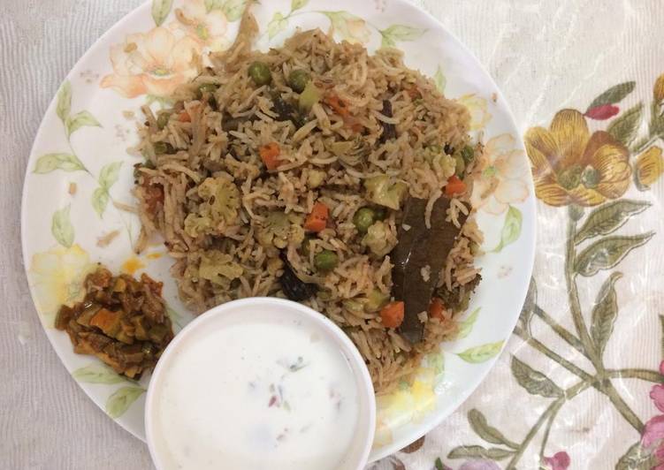 # mixed vegetables pulao in my style