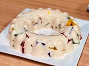 Una foto de gelatina de vainilla