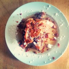 A picture of Aunt Flo Nutella French Toast.