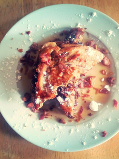 A picture of Aunt Flo Nutella French Toast.