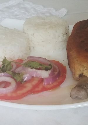Una foto de Chupeta de pierna de pollo