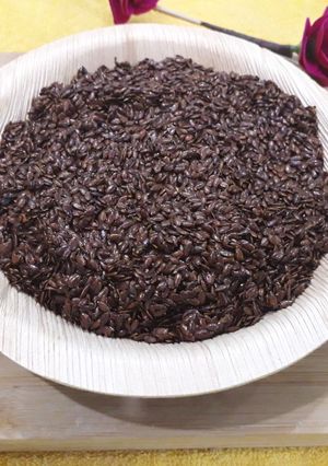 A picture of Rosted flax seeds.