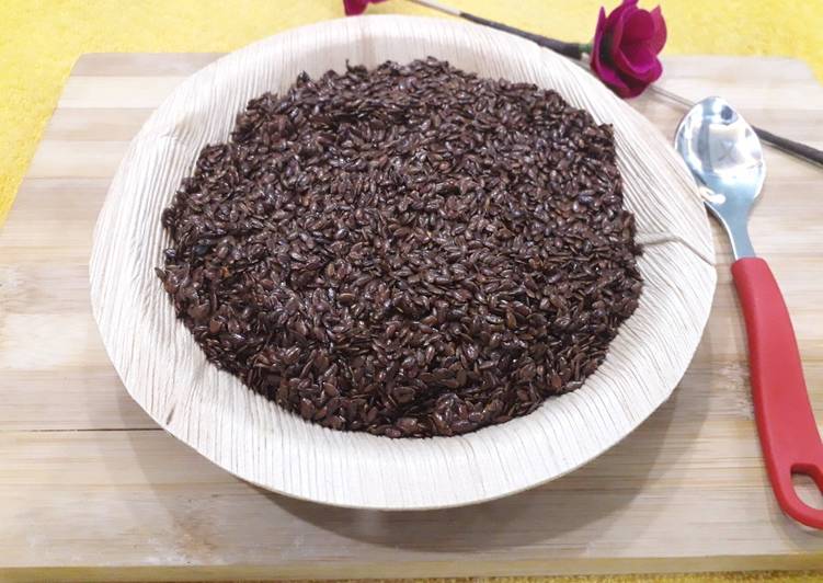 Rosted flax seeds