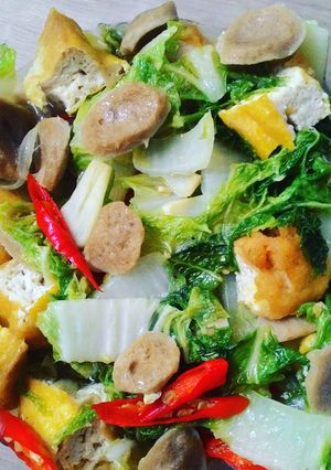 Foto resep Tumis Sawi Bakso