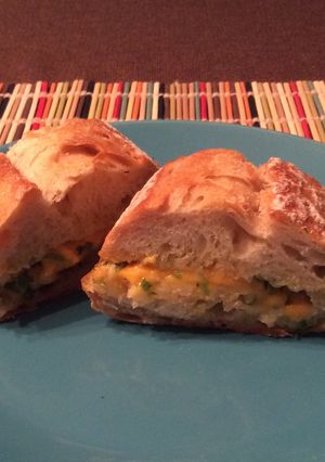 A picture of Delish Cheesy Garlic Bread.