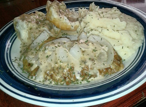A picture of Country Smothered Chicken Fried Steak.