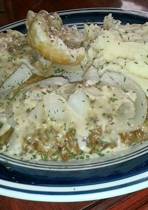 A picture of Country Smothered Chicken Fried Steak.