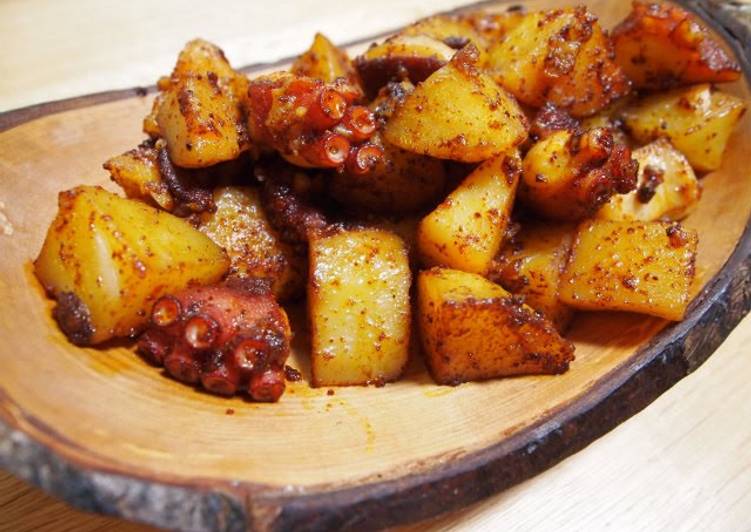 Easiest Way to Prepare Favorite Galicia Octopus and Potatoes