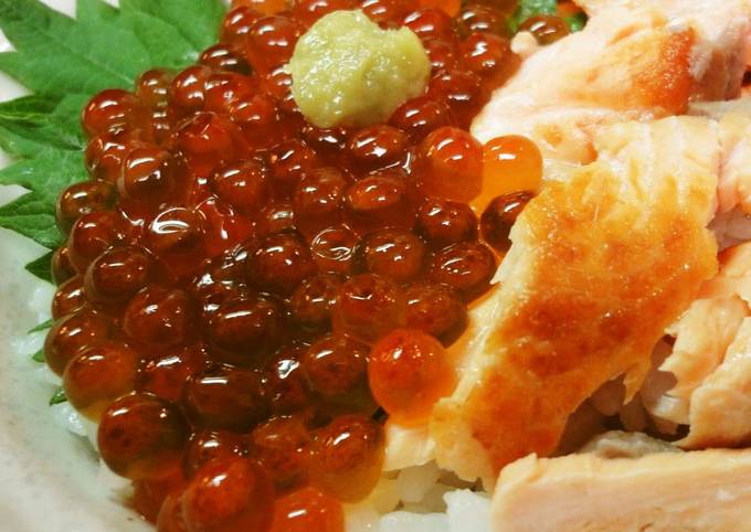 Recipe of Award-winning Ikura Salmon Roe Oyakodon