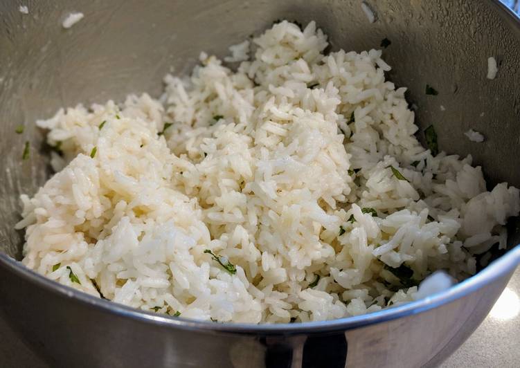 Steps to Prepare Perfect Cilantro Lime Rice