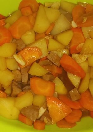 Foto resep Tumis wortel kentang saos tiram