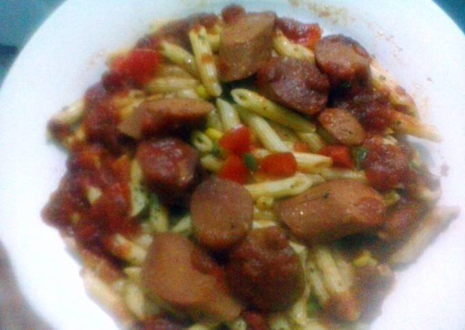 Penne Pasta with sausage