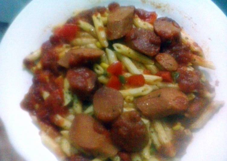 Recipe of Homemade Penne Pasta with sausage