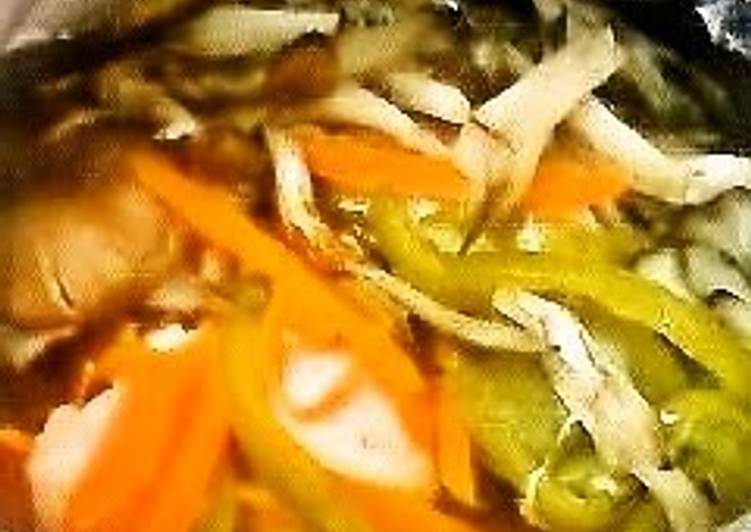 Recipe of Homemade Chicken and Vegetables Baked in Foil