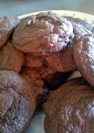 A picture of Double Chocolate Chip Cookies.