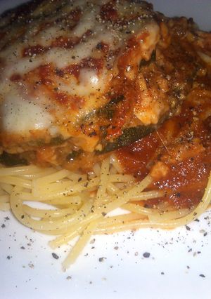 A picture of zucchini parmesan.